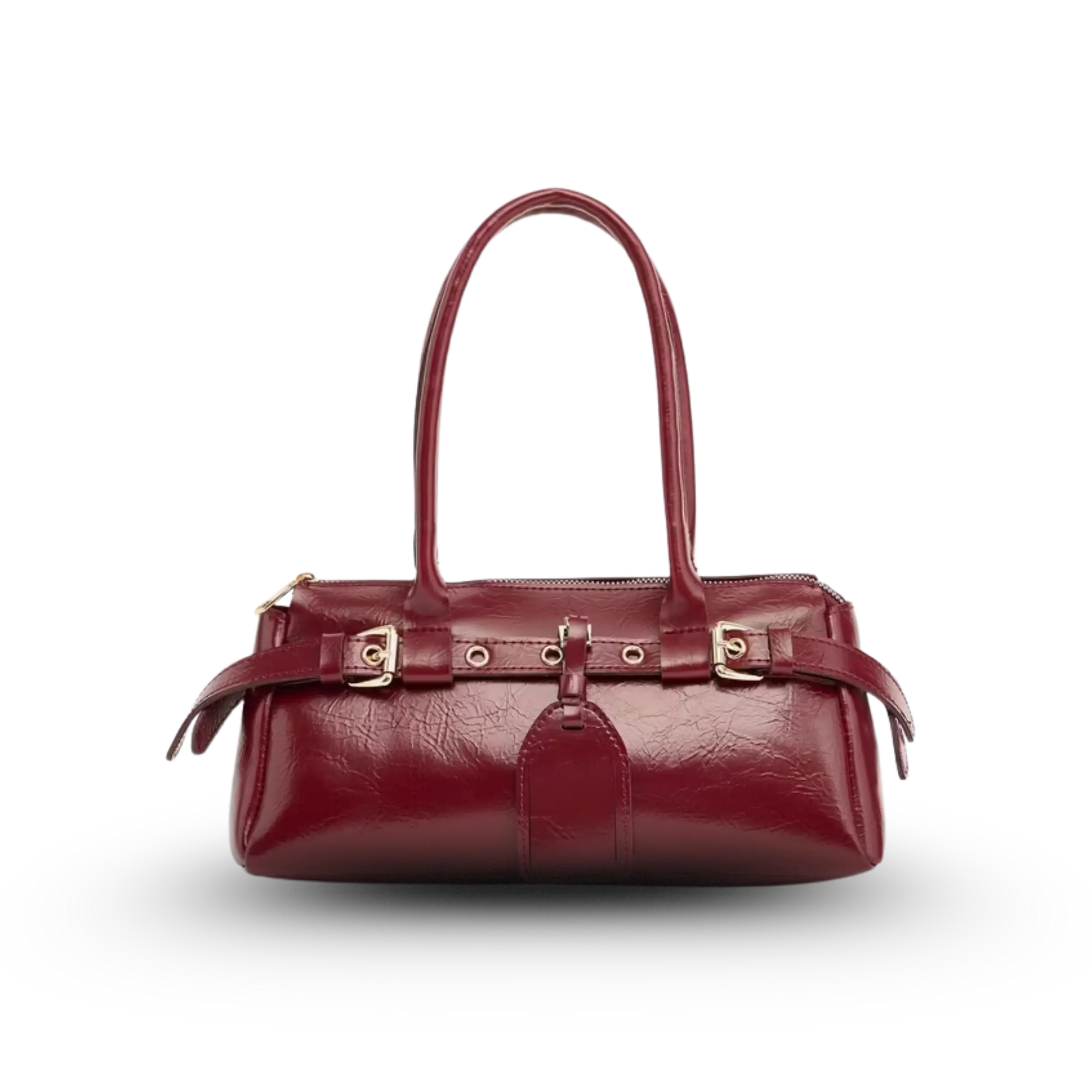 Double Buckle Belt Shoulder Bag - Vittoria